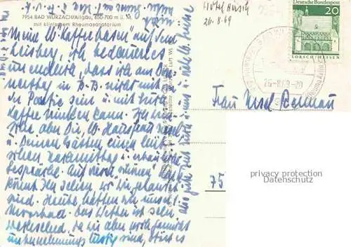 AK / Ansichtskarte Bad Wurzach Ravensburg BW Ansicht mit klinischem Rheumasanatorium