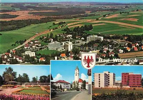 AK / Ansichtskarte Bad Wurzach Ravensburg BW Luftaufnahme Kurpark Kirche Rheumasanatorium