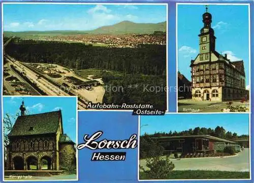 AK / Ansichtskarte Autobahn Autostrada Autoroute Highway Lorsch Muenchen Stuttgart Mannheim