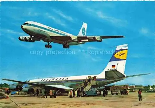 AK / Ansichtskarte Flughafen Airport Aeroporto Frankfurt Main Rhein Lufthansa 