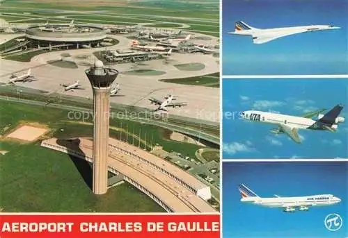 AK / Ansichtskarte Flughafen Airport Aeroporto Roissy en France Charles de Gaulle Paris