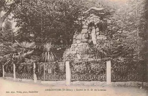 AK / Ansichtskarte Orschwihr_Alsace_Orschweier_Elsass_68_Haut Rhin Grotte de ND de Lourdes 