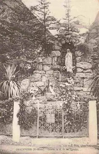 AK / Ansichtskarte Orschwihr_Alsace_Orschweier_Elsass_68_Haut Rhin Grotte de ND de Lourdes 