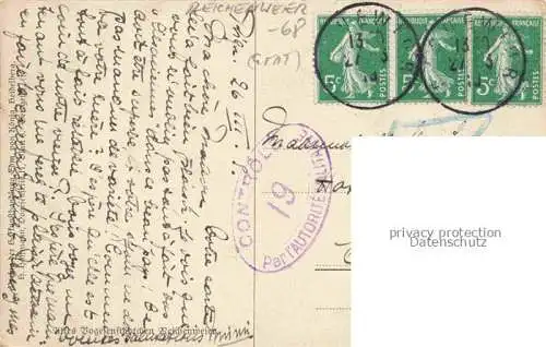 AK / Ansichtskarte Reichenweier_Reichenweiher_68_Haut Rhin Ortsansicht 