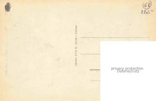 AK / Ansichtskarte Neuf Brisach_Neu Breisach_68_Haut Rhin La Poste et l Eglise Catholique 