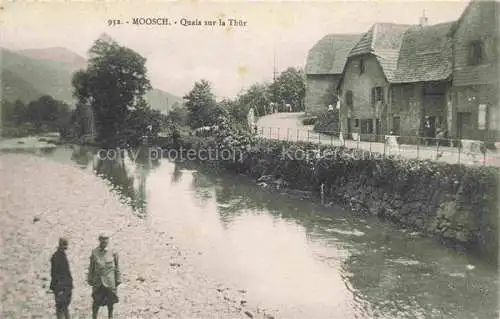 AK / Ansichtskarte Moosch_Thann_68_Haut_Rhin_Alsace Quais sur la Thuer 