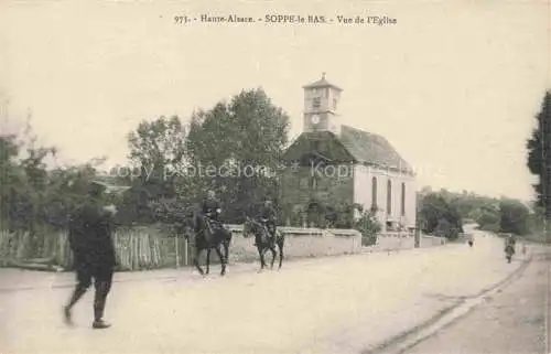 AK / Ansichtskarte Soppe le Bas_68_Haut Rhin Vue de l Eglise 