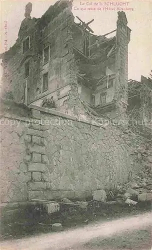 AK / Ansichtskarte La_Schlucht_1150m_Gerardmer_88_Vosges Ce qui reste de l Hotel Altenberg 