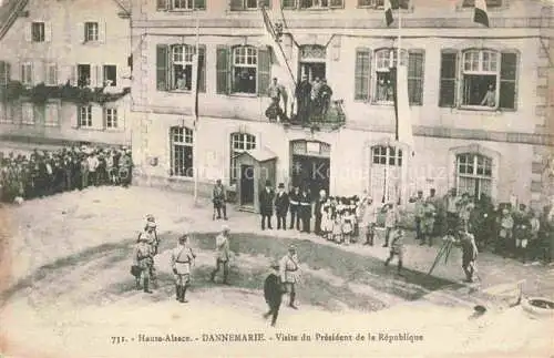 AK / Ansichtskarte DANNEMARIE__Dammerkirch_Alsace_68_Haut Rhin Visite du President de la Republique 