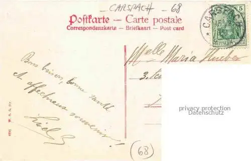 AK / Ansichtskarte Carspach_Karspach_Altkirch_68_Haut Rhin Schloss Sonnenberg Wandelhalle 