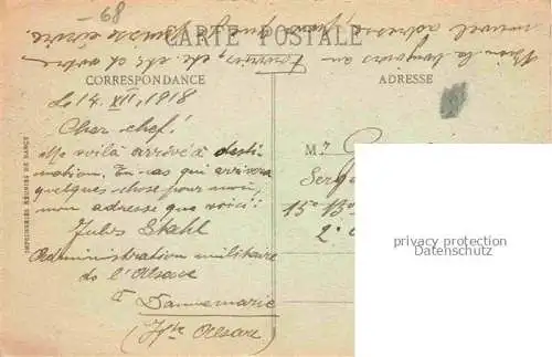 AK / Ansichtskarte DANNEMARIE__Dammerkirch_Alsace_68_Haut Rhin Vue prise du Clocher 