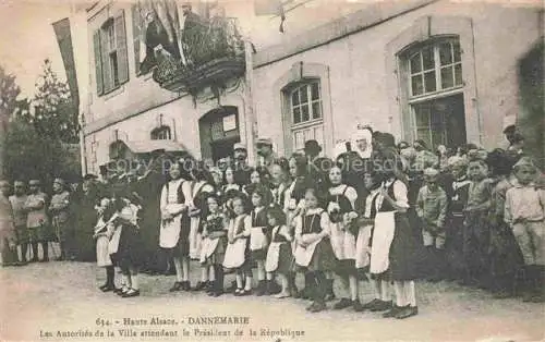 AK / Ansichtskarte DANNEMARIE__Dammerkirch_Alsace_68_Haut Rhin Les Autorites du Cercle et de la ville attendant le President de la Republique 