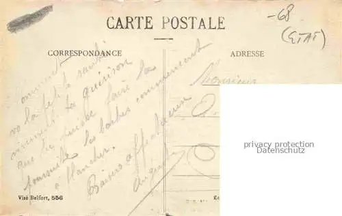 AK / Ansichtskarte DANNEMARIE__Dammerkirch_Alsace_68_Haut Rhin Les Autorites du Cercle et de la ville attendant le President de la Republique 