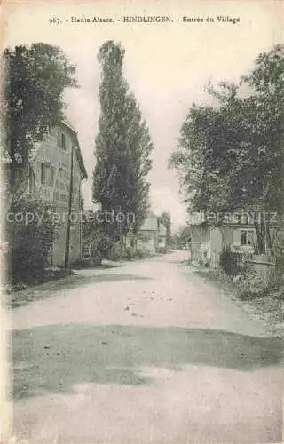 AK / Ansichtskarte Hindlingen_Entreigne_Hindglingen_68_Haut Rhin Entree du village 