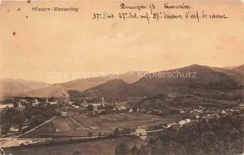 AK / Ansichtskarte Huessern Wesserling_68_Haut Rhin Vue generale et les Vosges 