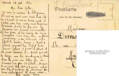 AK / Ansichtskarte Huessern Wesserling_68_Haut Rhin Vue generale et les Vosges 
