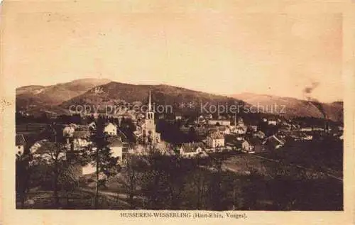 AK / Ansichtskarte Husseren Wesserling_Thann_68_Haut Rhin Vue generale et les Vosges au fond Ballon de Guebwiller 