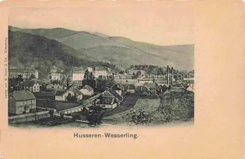 AK / Ansichtskarte Husseren Wesserling_Thann_68_Haut Rhin Vue generale et les Vosges 