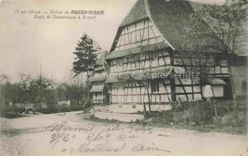 AK / Ansichtskarte Retzwiller_Retzweiler_Altkirch_68_Haut Rhin Route de Dannemarie a Belfort 