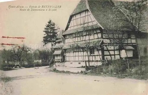 AK / Ansichtskarte Retzwiller_Retzweiler_Altkirch_68_Haut Rhin Route de Dannemarie a Belfort 