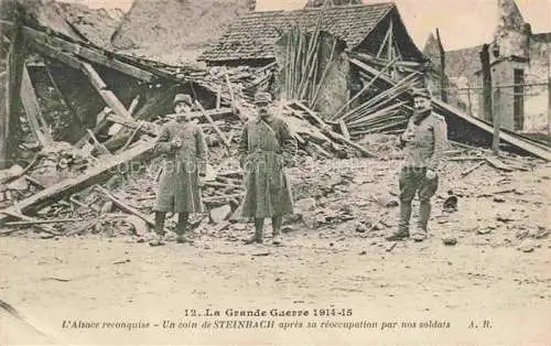 AK / Ansichtskarte Steinbach_68_Haut Rhin Un coin du village Grande Guerre 1914 15 Truemmer 1. Weltkrieg 