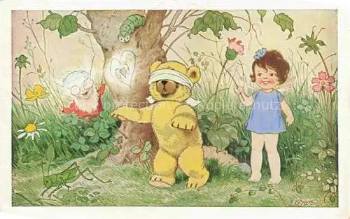 AK / Ansichtskarte BUSI_Adolfo_Kuenstlerkarte Teddy Engel Zwerg  