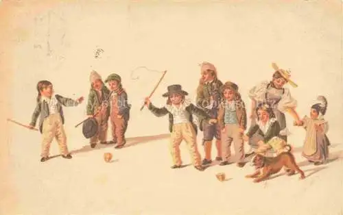 AK / Ansichtskarte MIND_Gottfried_(1768 1814)_Kuenstlerlitho Pro Juventute Kinder Katze 