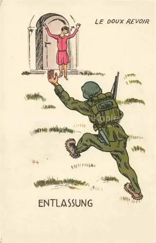 AK / Ansichtskarte Militaria_Schweiz Entlassung Heimkehr Militaria Schweiz