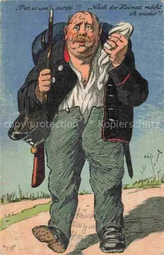 AK / Ansichtskarte Militaria_Schweiz Gewehr Sehnsucht Militaria Schweiz