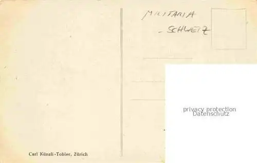 AK / Ansichtskarte Militaria_Schweiz Schattenbild Soldaten Fahnen  Militaria Schweiz