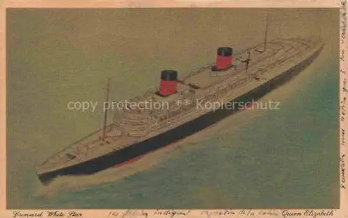 AK / Ansichtskarte Dampfer_Oceanliner Queen Elisabeth  