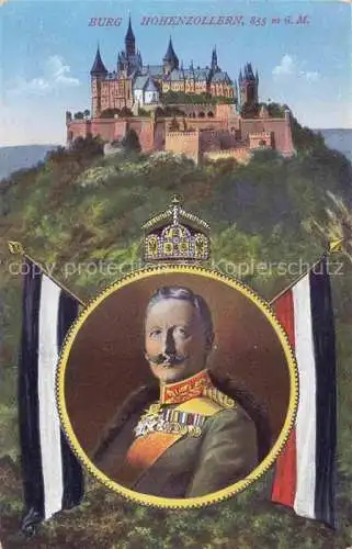 AK / Ansichtskarte Wilhelm_II_Adel_Preussen_Monarchie Burg Hohenzollern  