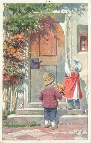 AK / Ansichtskarte FEIERTAG_Karl_(1874 1944)_Kuenstlerkarte Kinder  