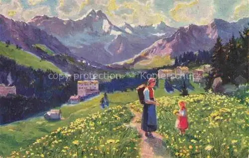 AK / Ansichtskarte KUTSCHA_Paolo_Kuenstlerkarte Schweiz Arosa 