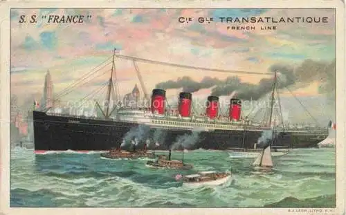 AK / Ansichtskarte Dampfer_Oceanliner SS France Transatlantique French Line 