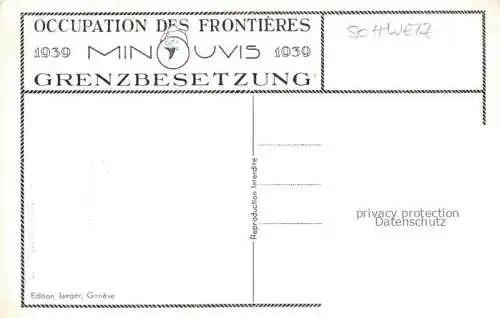 AK / Ansichtskarte Militaria_Schweiz Defaut de Marguerite Grenzbesetzung Militaria Schweiz