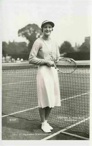 AK / Ansichtskarte Tennis   Mrs E.Fearnley Whittingstull 