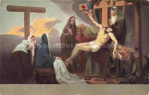 AK / Ansichtskarte HIRMER_Max_Kuenstlerkarte Jesus Kreuzung  