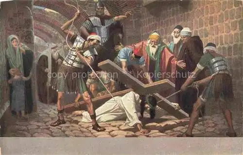 AK / Ansichtskarte HIRMER_Max_Kuenstlerkarte Jesus Kreuz  