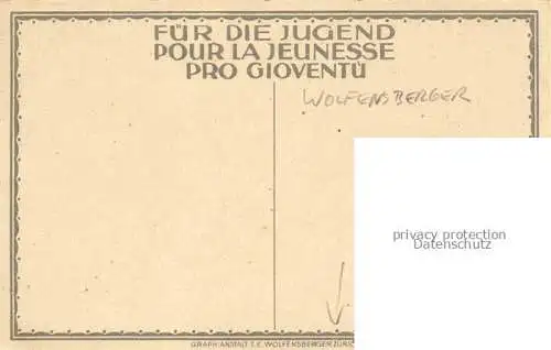 AK / Ansichtskarte WOLFENSBERGER_VERLAG_ZueRICH_ZH Fuer die Jugend  