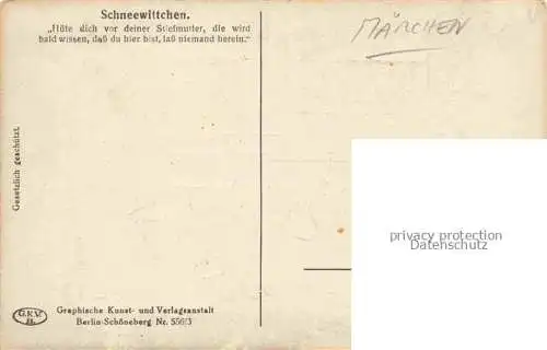 AK / Ansichtskarte Maerchen_Sagen_Fairy Tale_Conte   Schneewittchen  
