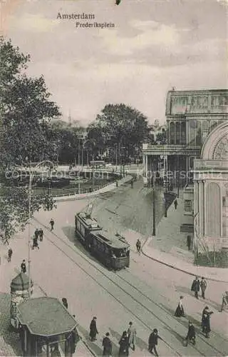 AK / Ansichtskarte STRASSENBAHN_Tramway   Amsterdam Frederiksplein  