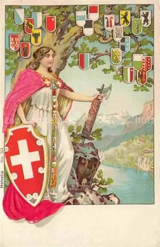 AK / Ansichtskarte HELVETIA Nr. 364  Helvetia