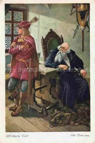 AK / Ansichtskarte PETER_O._Kuenstlerkarte Wilhelm Tell Freiherr von Attinghausen Rudenz  
