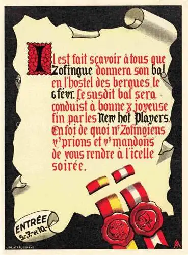 AK / Ansichtskarte Studentika Geneve  