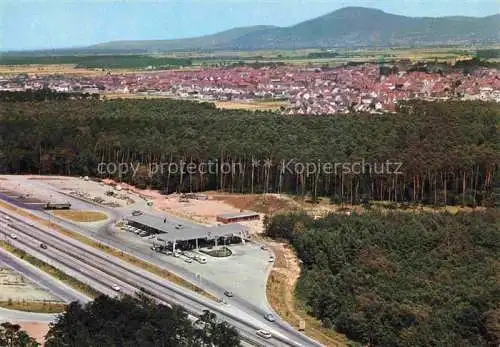 AK / Ansichtskarte Autobahn_Autostrada_Autoroute_Highway Raststaette Ostseite Lorsch Hessen Odenwald  