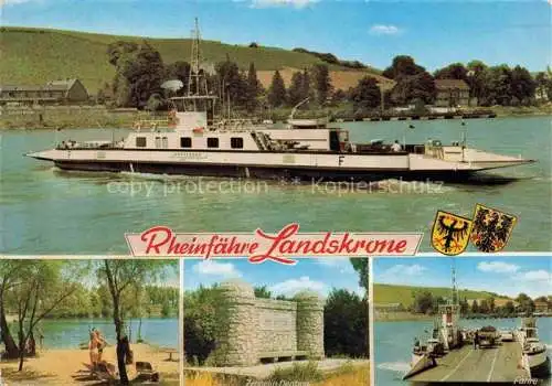 AK / Ansichtskarte Faehre_Ferry_Bac_Traghetto   Landkrone Kornsand am Rhein Nierstein Oppenheim 