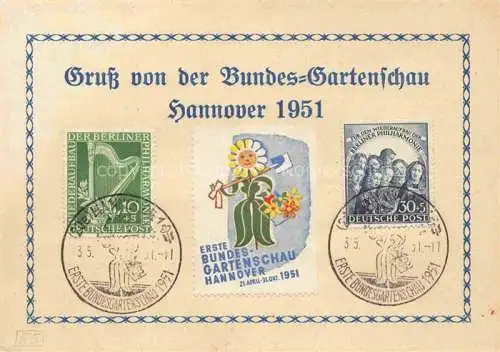 AK / Ansichtskarte Bundesgartenschau_BUGA Hannover Briefmarken 