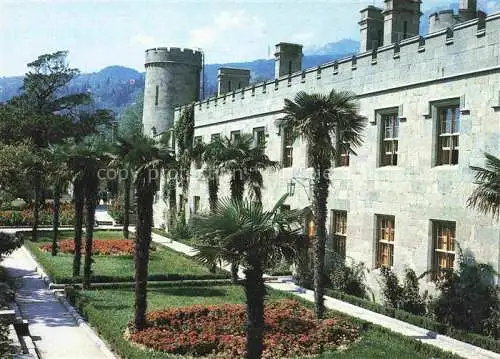 AK / Ansichtskarte Alupka Krim Crimea Woronzowskij Palast Garten 