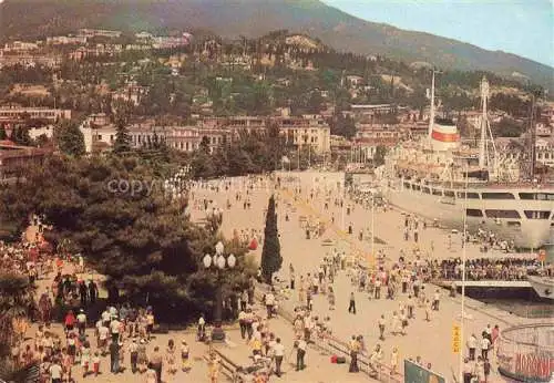 AK / Ansichtskarte Yalta Jalta Krim Crimea Promenade V.I. Lenin